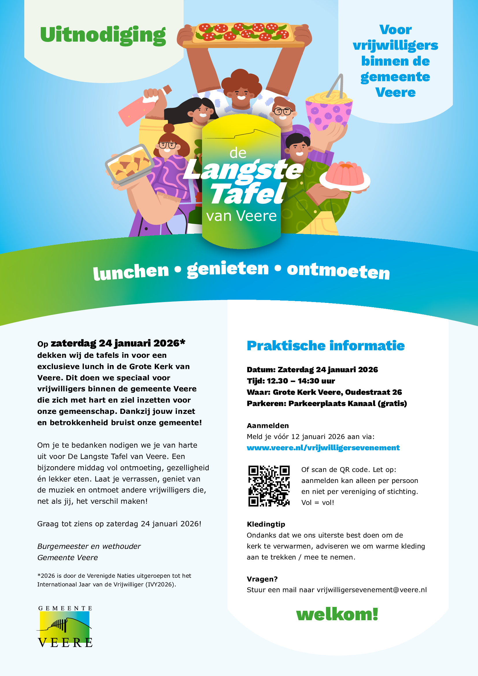 Uitnodiging De Langste Tafel van Veere